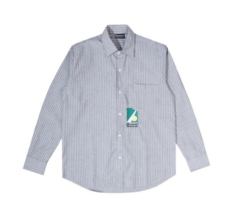 Perennial - Courtside Stripe Ls Shirt - Blue