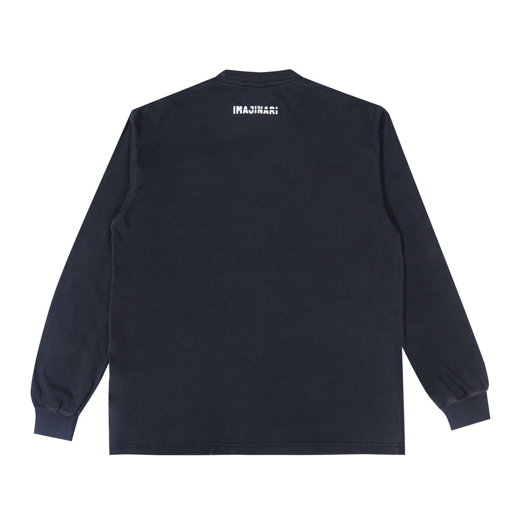Lagaa - Agak Laen 2 Bleached Longsleeve - T-shirt - Black
