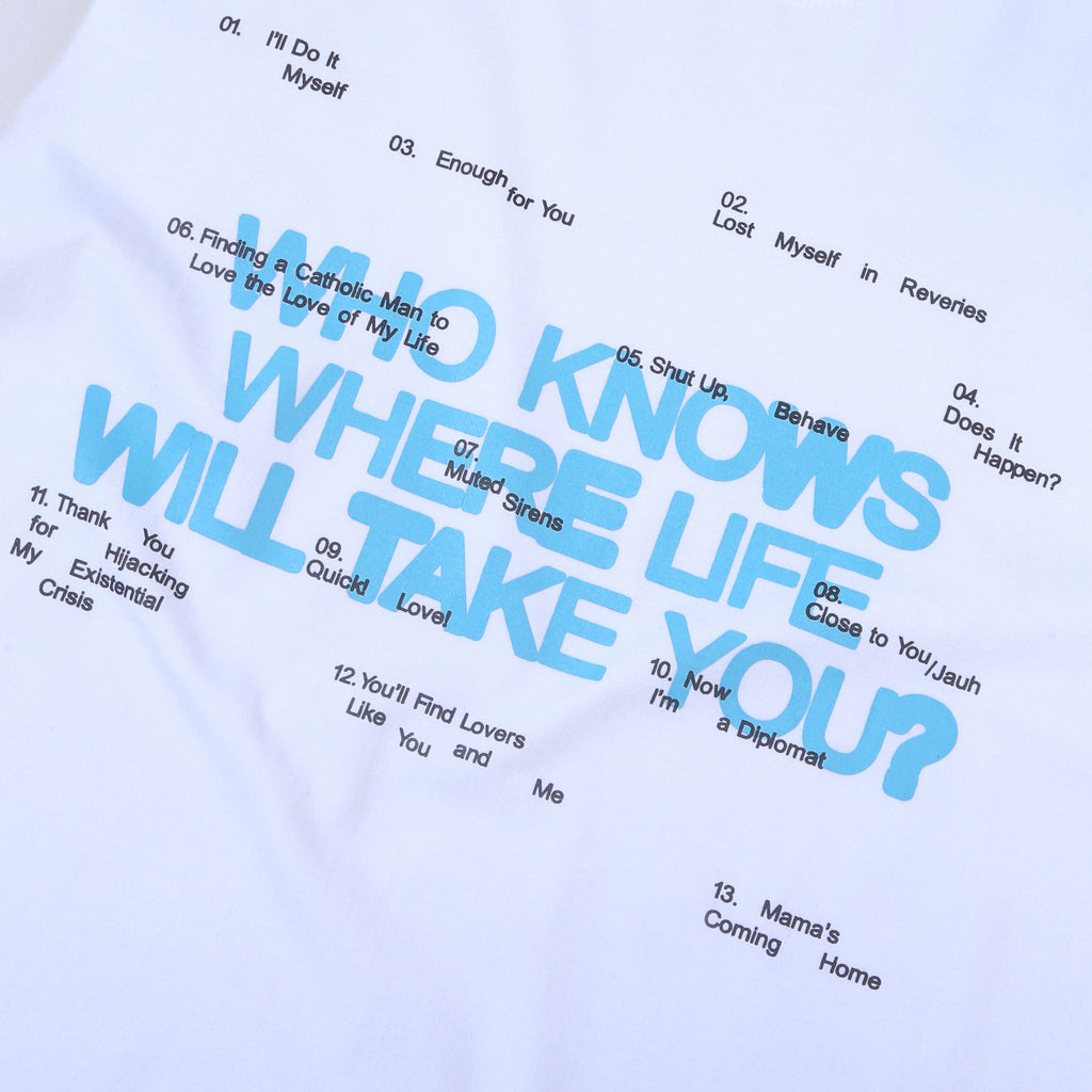 Reality Club - Tracklist - T-shirt - White