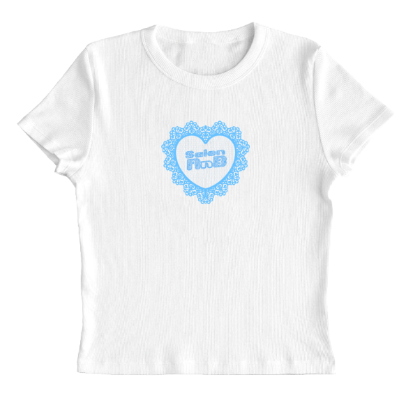 Salon RnB - Logo Tee - T-Shirt - Baby Tee - White