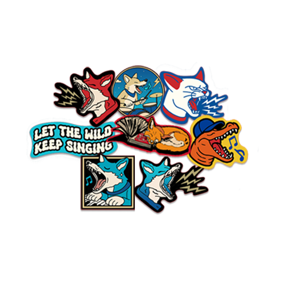 Lohagoods - Let The Wild Keep Singing 8 in 1 - Sticker Pack