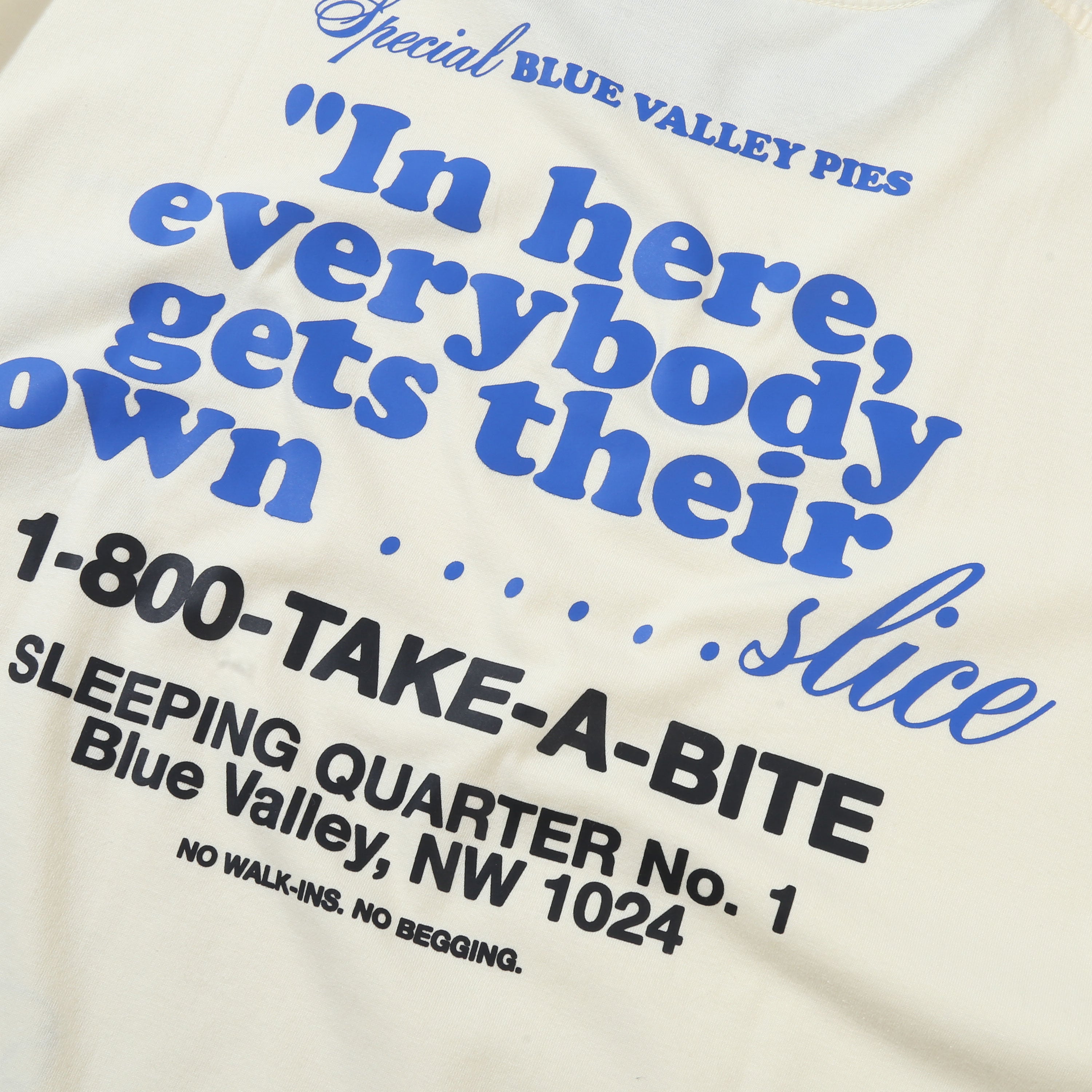 Hindia - Blue Valley Pies Ringer - Boxy T-shirt - Sugar Swizzle