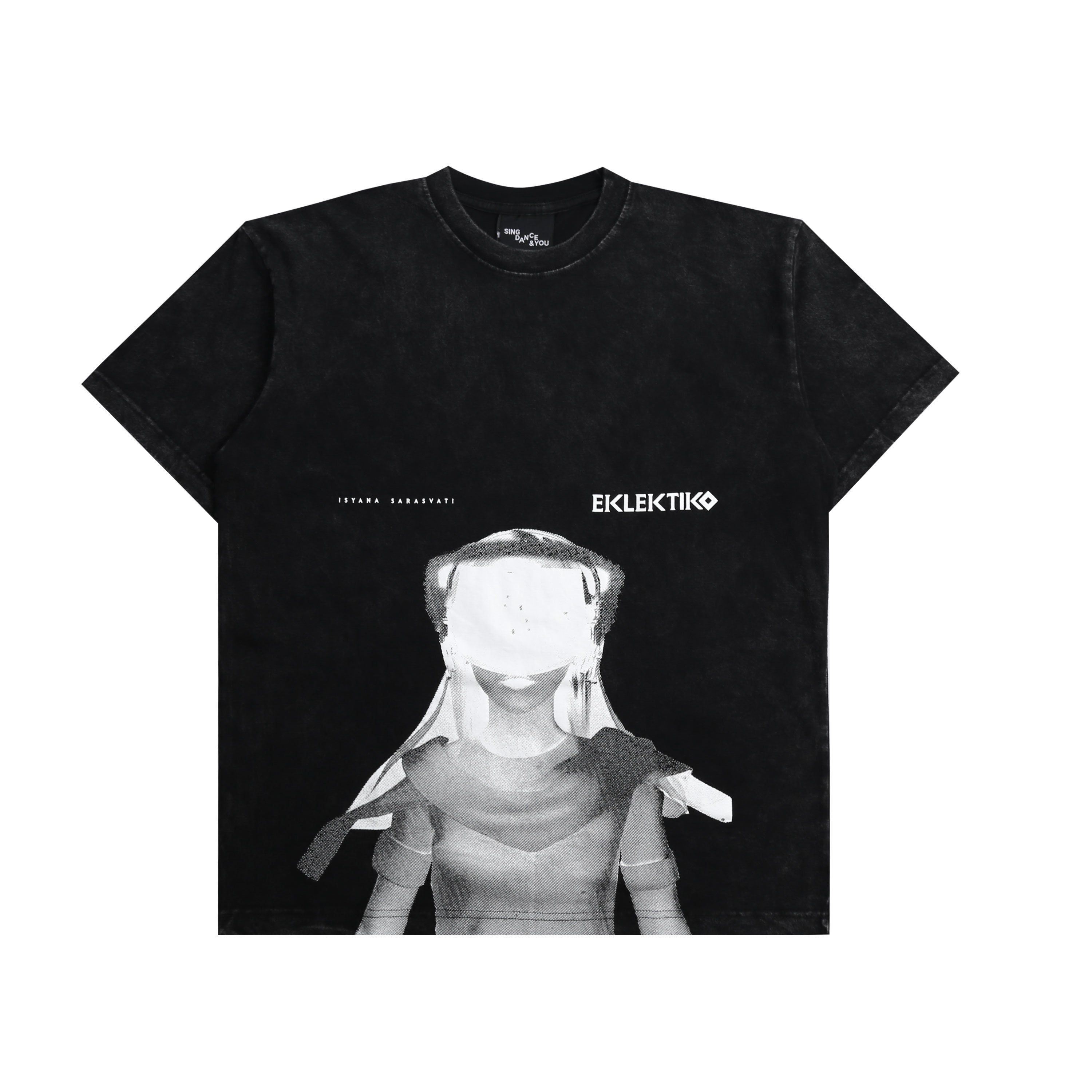 Isyana Sarasvati - Negative - T-Shirt - Regular Tee - Washed - Black