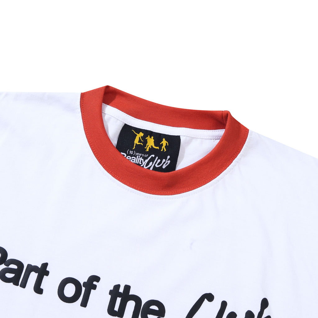 Reality Club - The Club - Ringer T-shirt - White