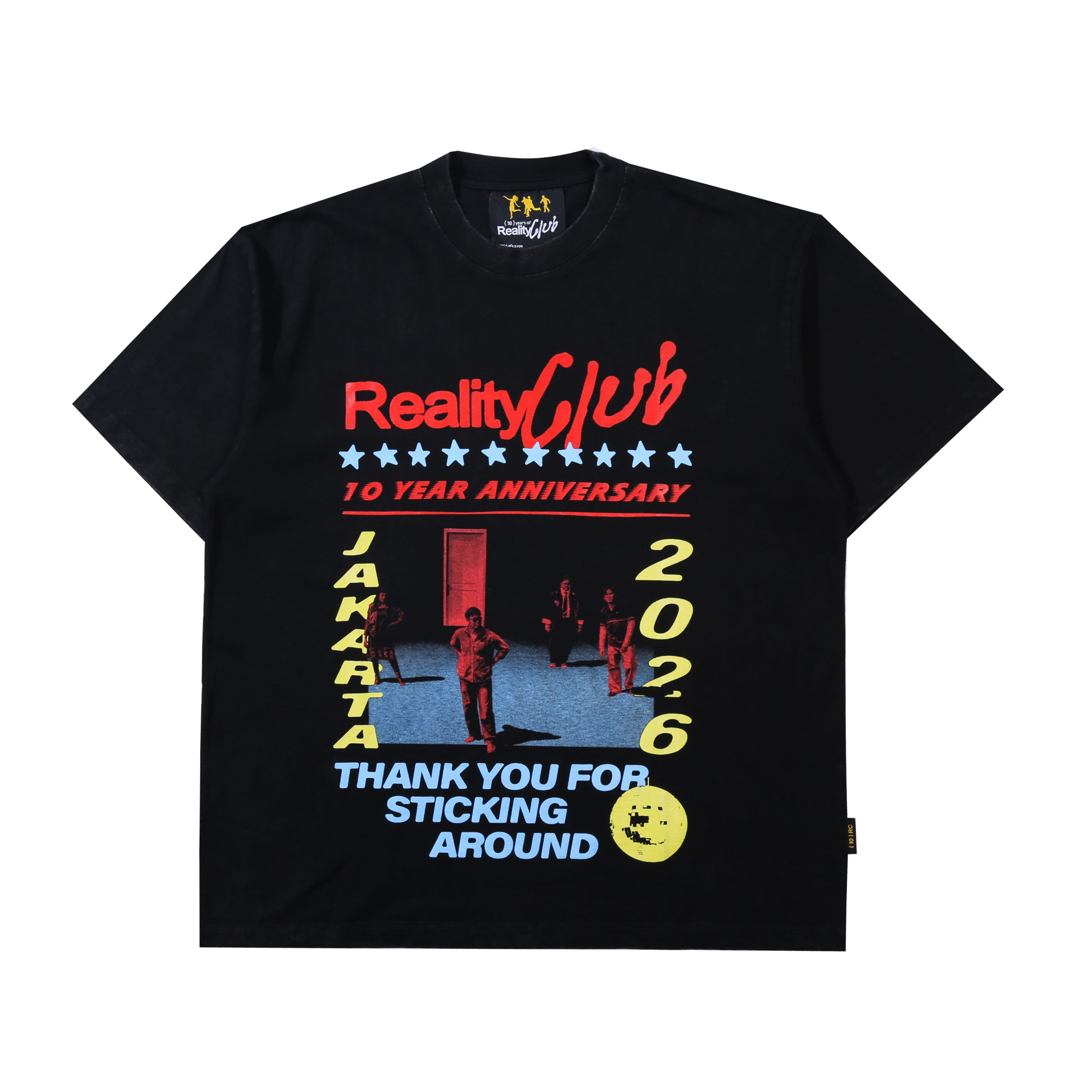 Reality Club - 10 Year Anniversary Washed - T-shirt - Black