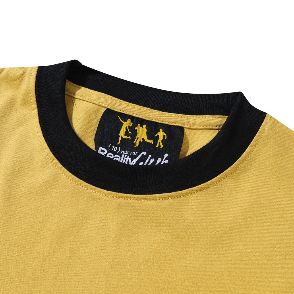 Reality Club - The Club - Ringer T-shirt - Yellow
