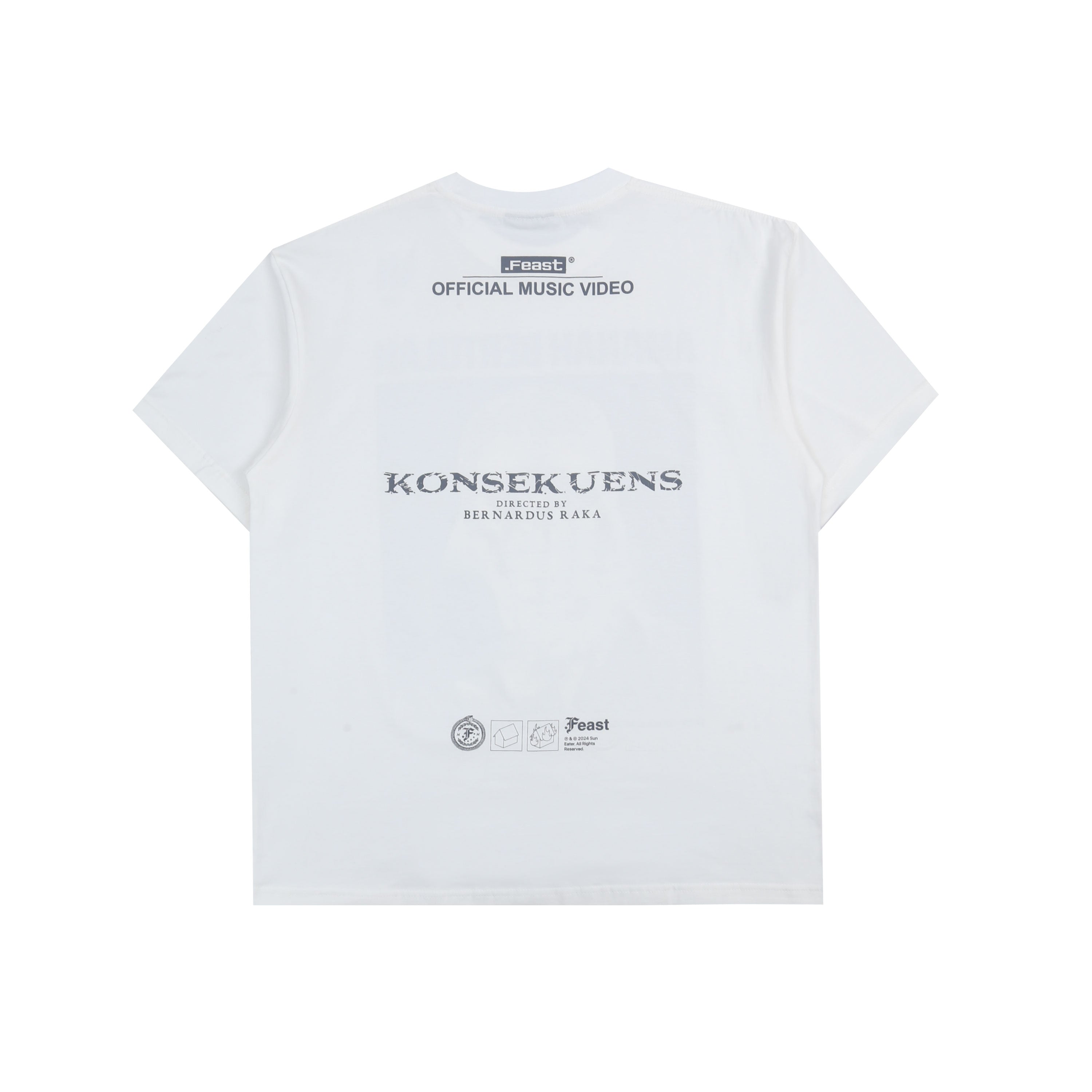 .Feast - Konsekuens MV - T-shirt - Broken White