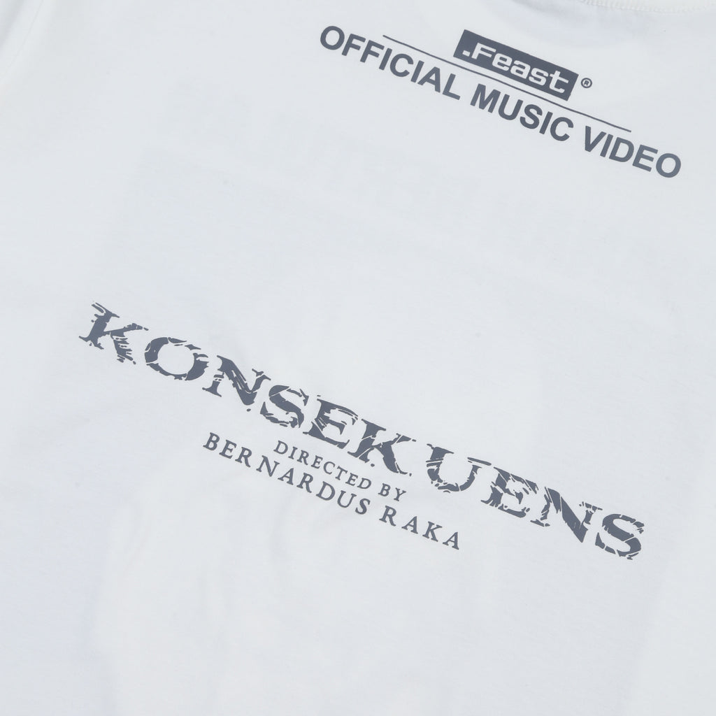 .Feast - Konsekuens MV - T-shirt - Broken White