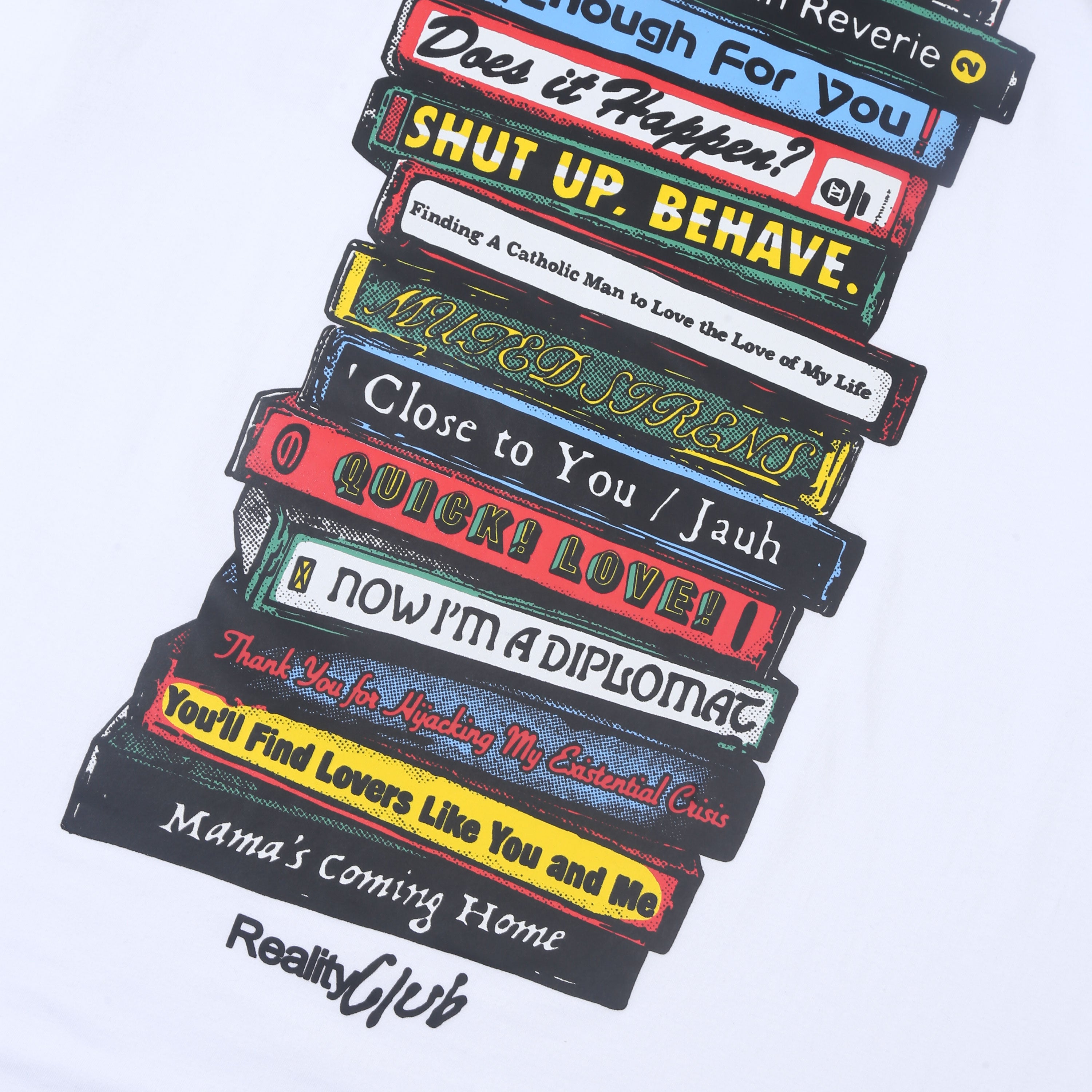 Reality Club - Tracklist 2026 - T-shirt - White