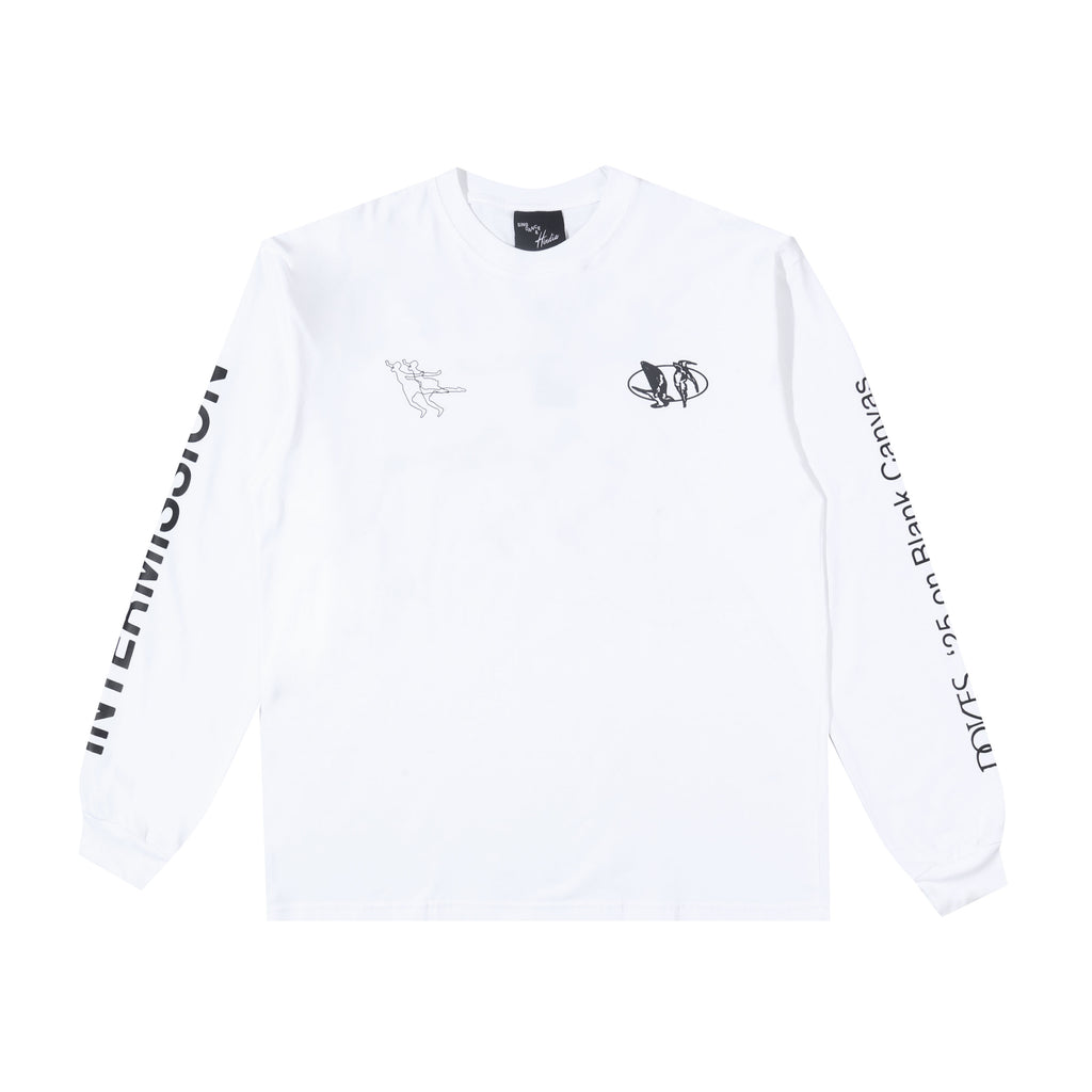 Hindia - Doves Tracklist Longsleeve - T-shirt - White