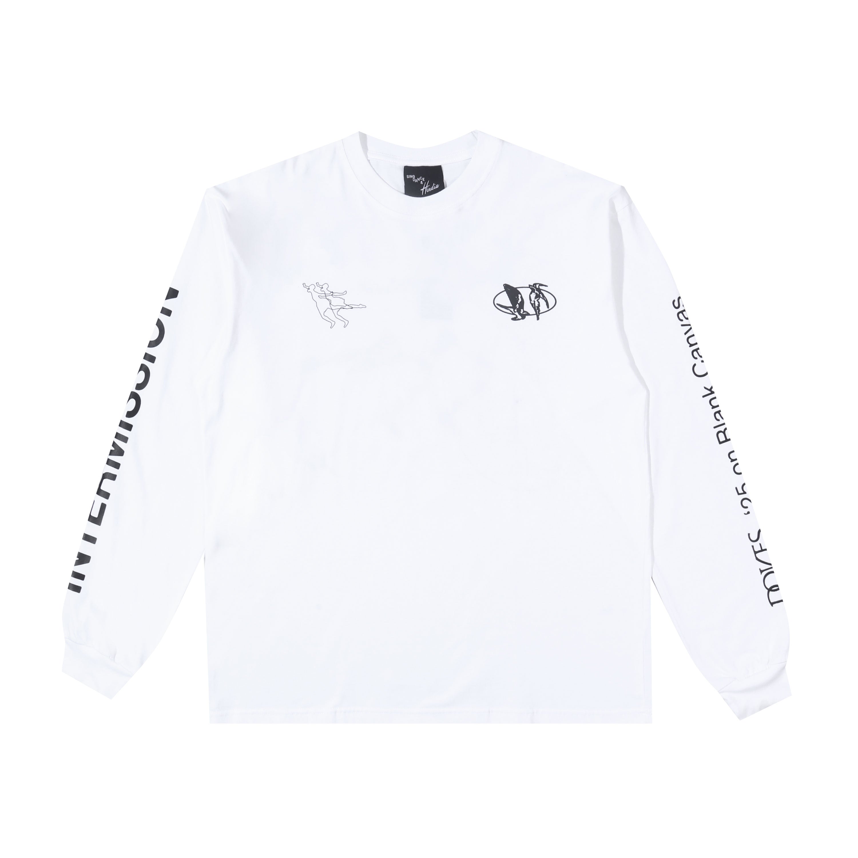 Hindia - Doves Tracklist Longsleeve - T-shirt - White