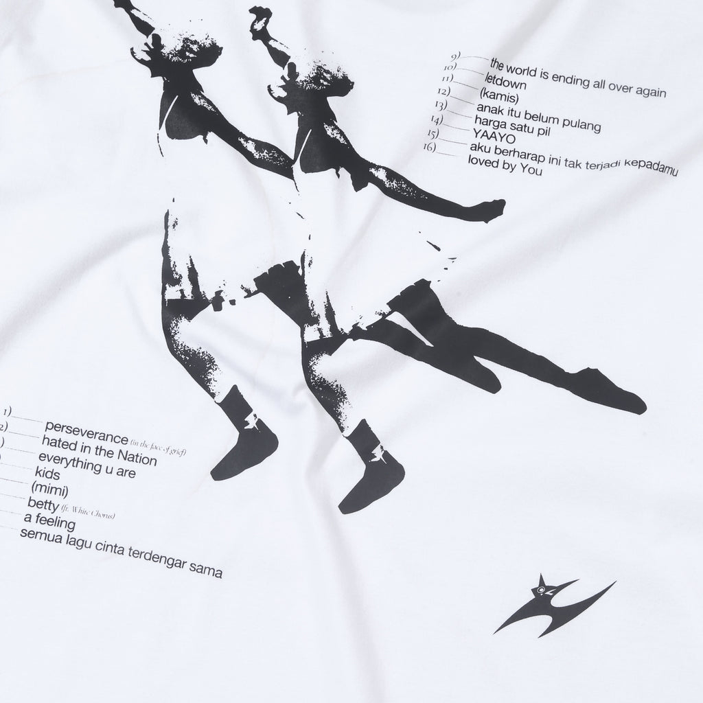 Hindia - Doves Tracklist Longsleeve - T-shirt - White