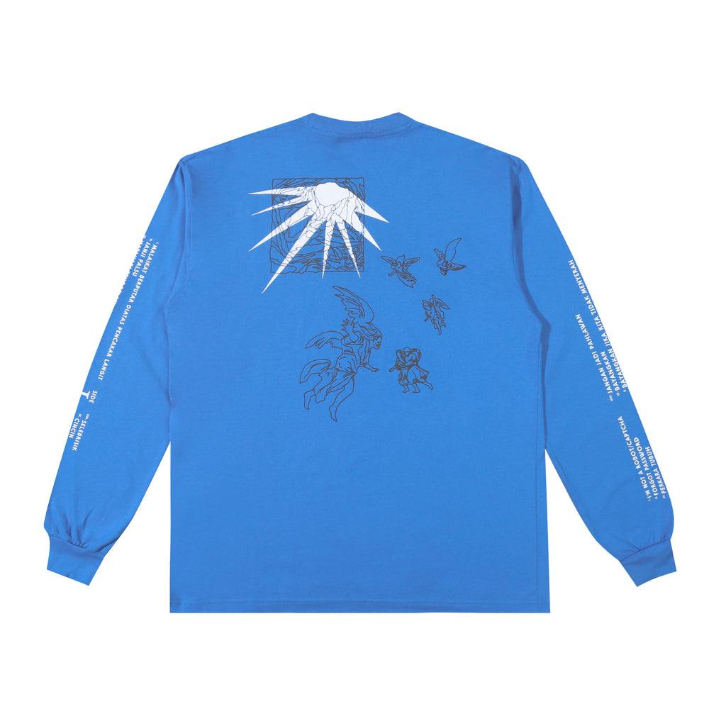 Hindia - LHAB Tracklist Longsleeve - T-shirt - Blue