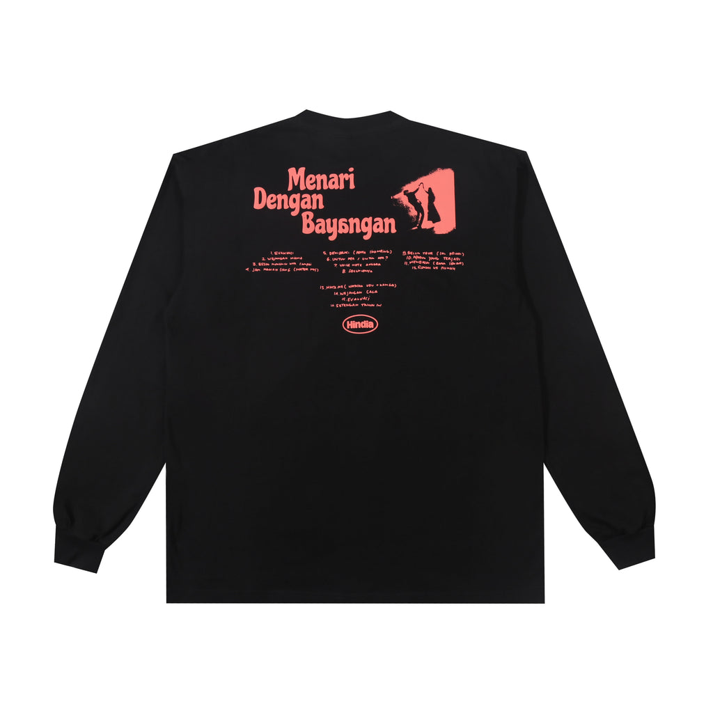 Hindia - MDB Tracklist Longsleeve - T-shirt - Black
