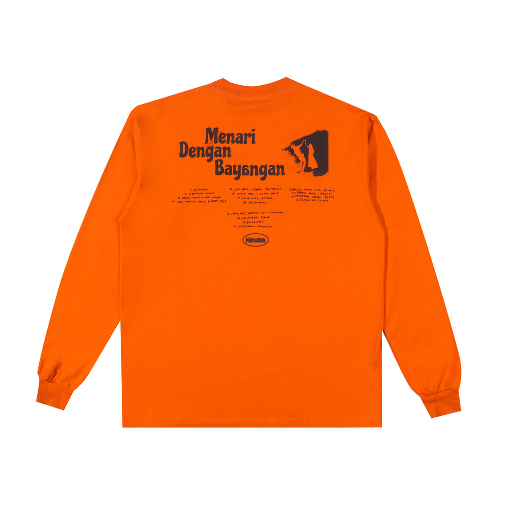 Hindia - MDB Tracklist Longsleeve - T-shirt - Orange