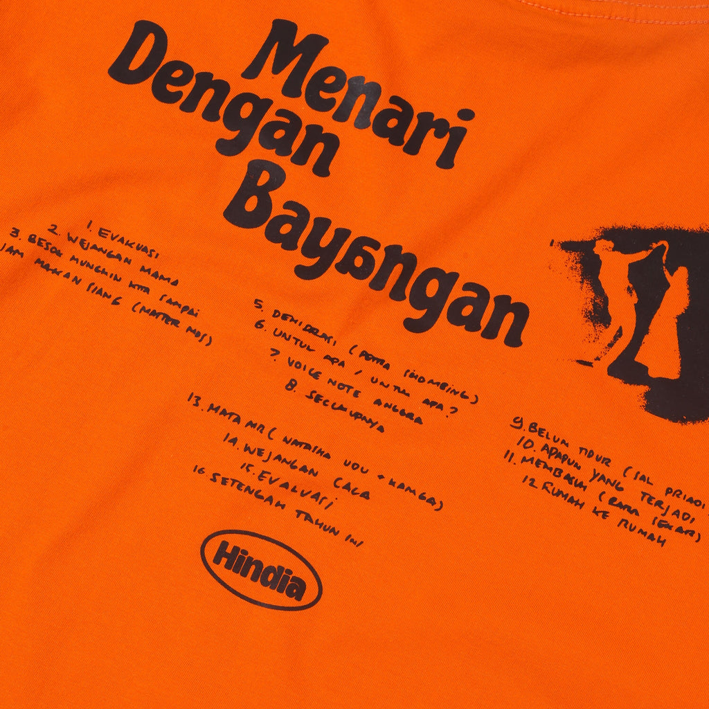 Hindia - MDB Tracklist Longsleeve - T-shirt - Orange