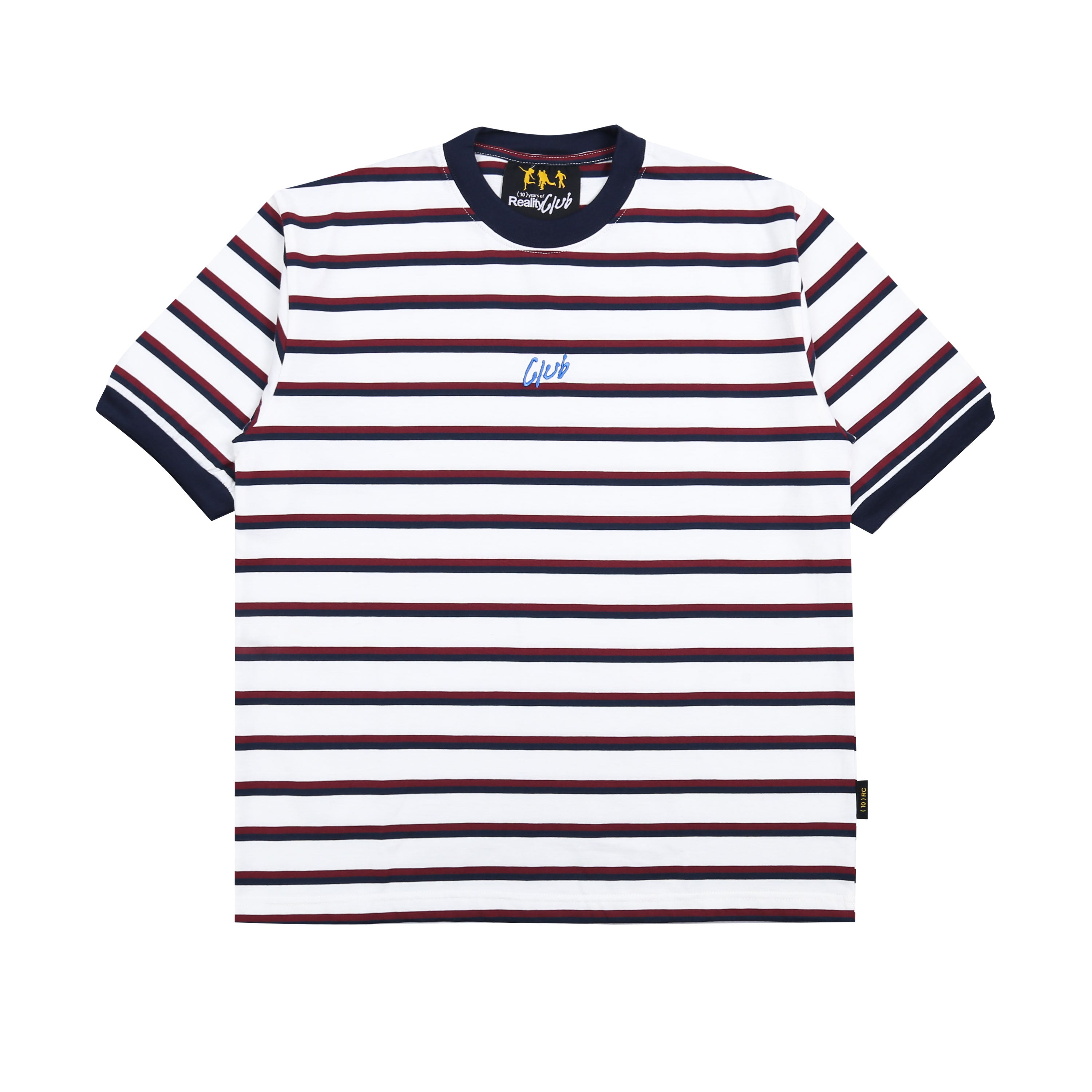 Reality Club - The Club Stripes - T-Shirt - Regular Tee - White