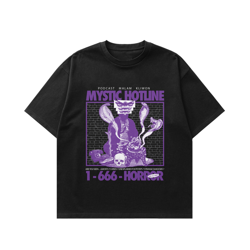 Podcast Malam Kliwon - Artwork 1 - T-Shirt - Regular Tee - 24s Combed - Black