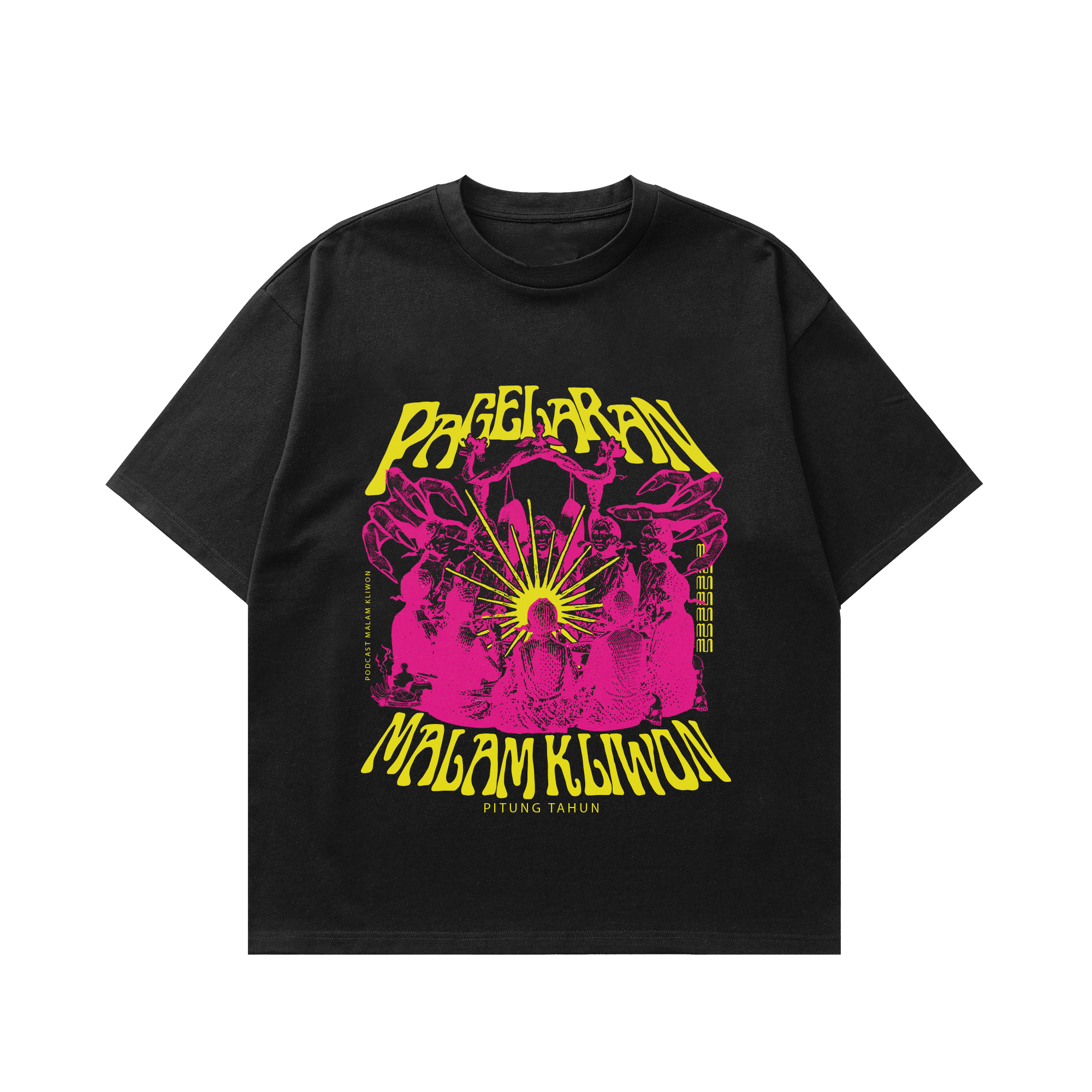 Podcast Malam Kliwon - Artwork 2 - T-Shirt - Regular Tee - 24s Combed - White
