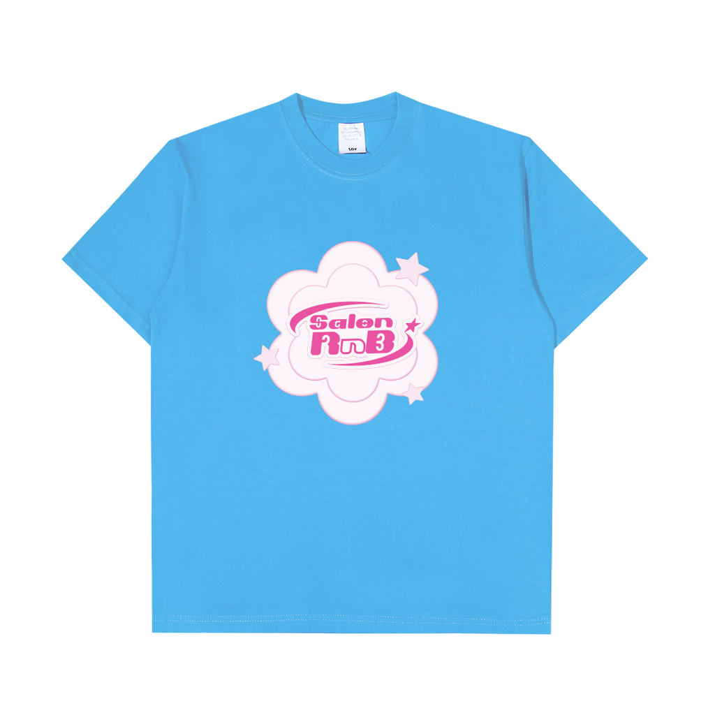 Salon RnB - Bubble Logo Tee - T-Shirt - Boxy Tee - Blue