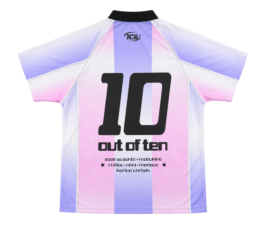 Salon RnB - Out of Ten - Jersey - Regular Tee - Blue & White
