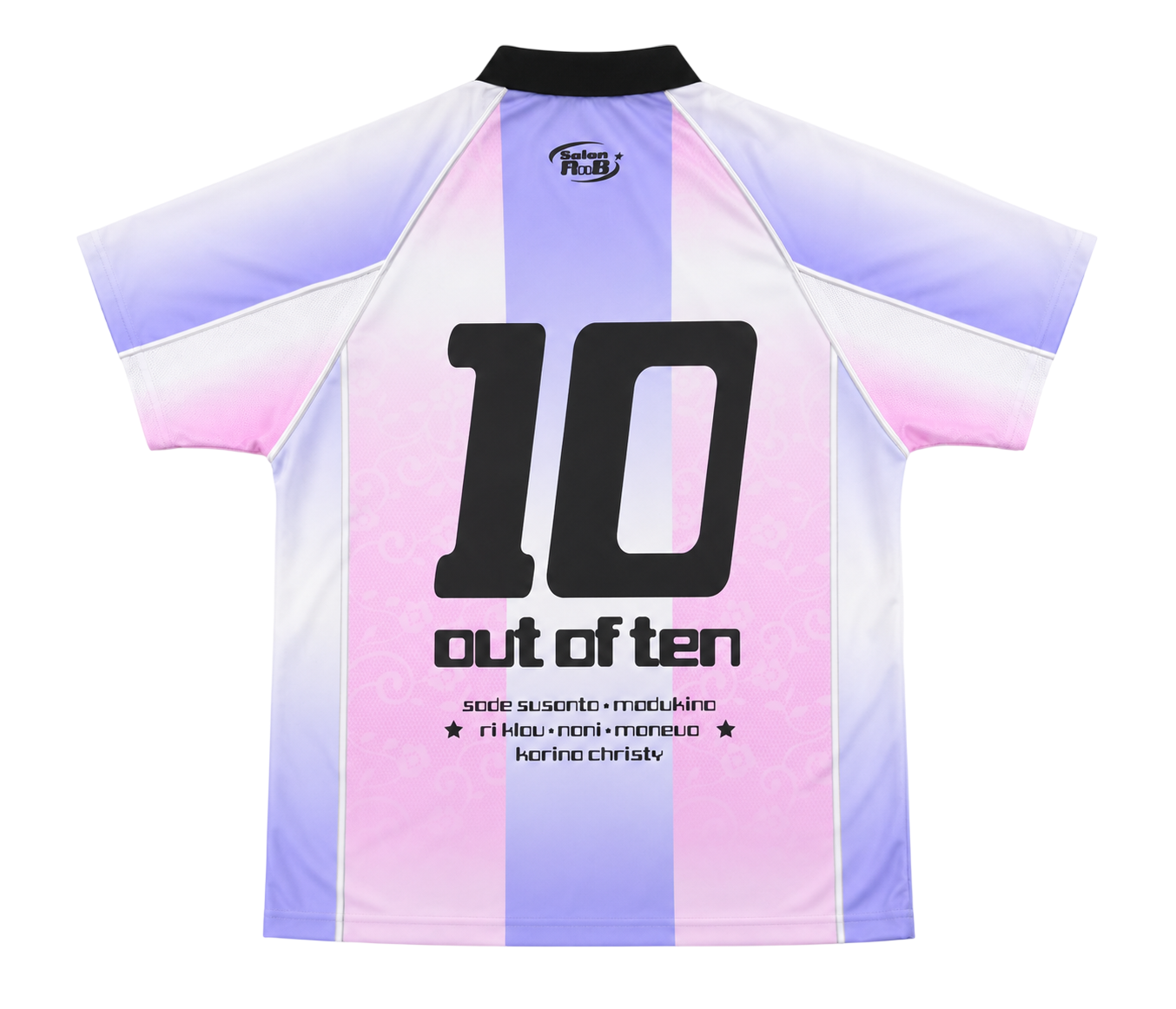 Salon RnB - Out of Ten - Jersey - Regular Tee - Blue & White