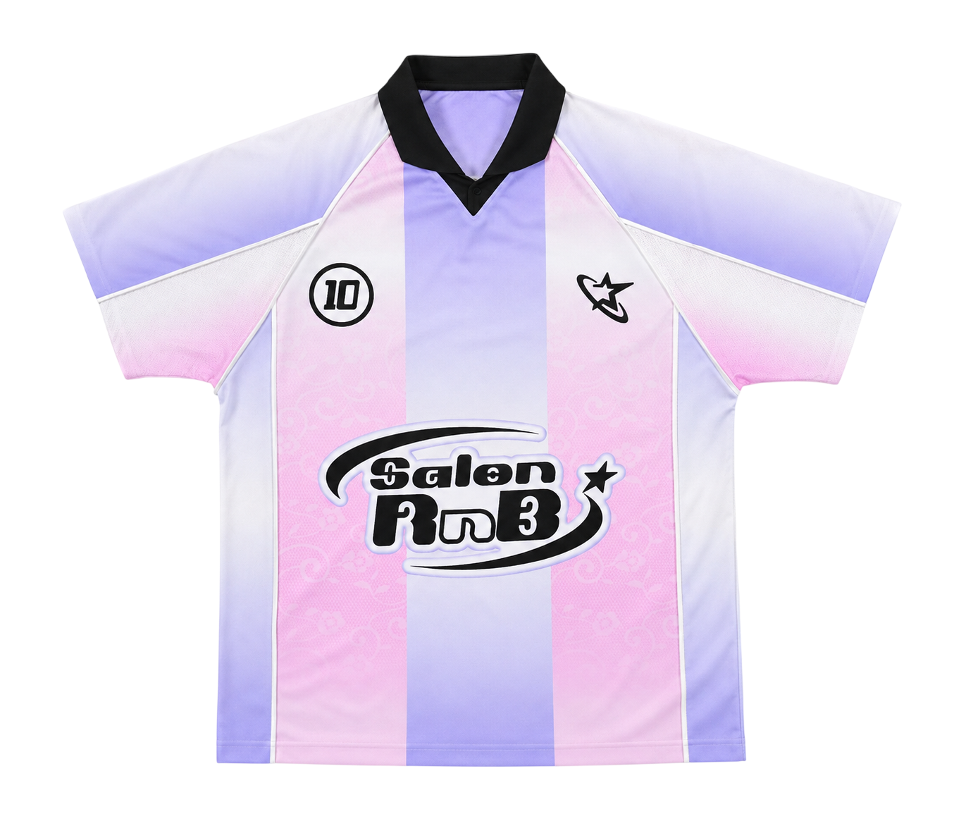 Salon RnB - Out of Ten - Jersey - Regular Tee - Blue & White