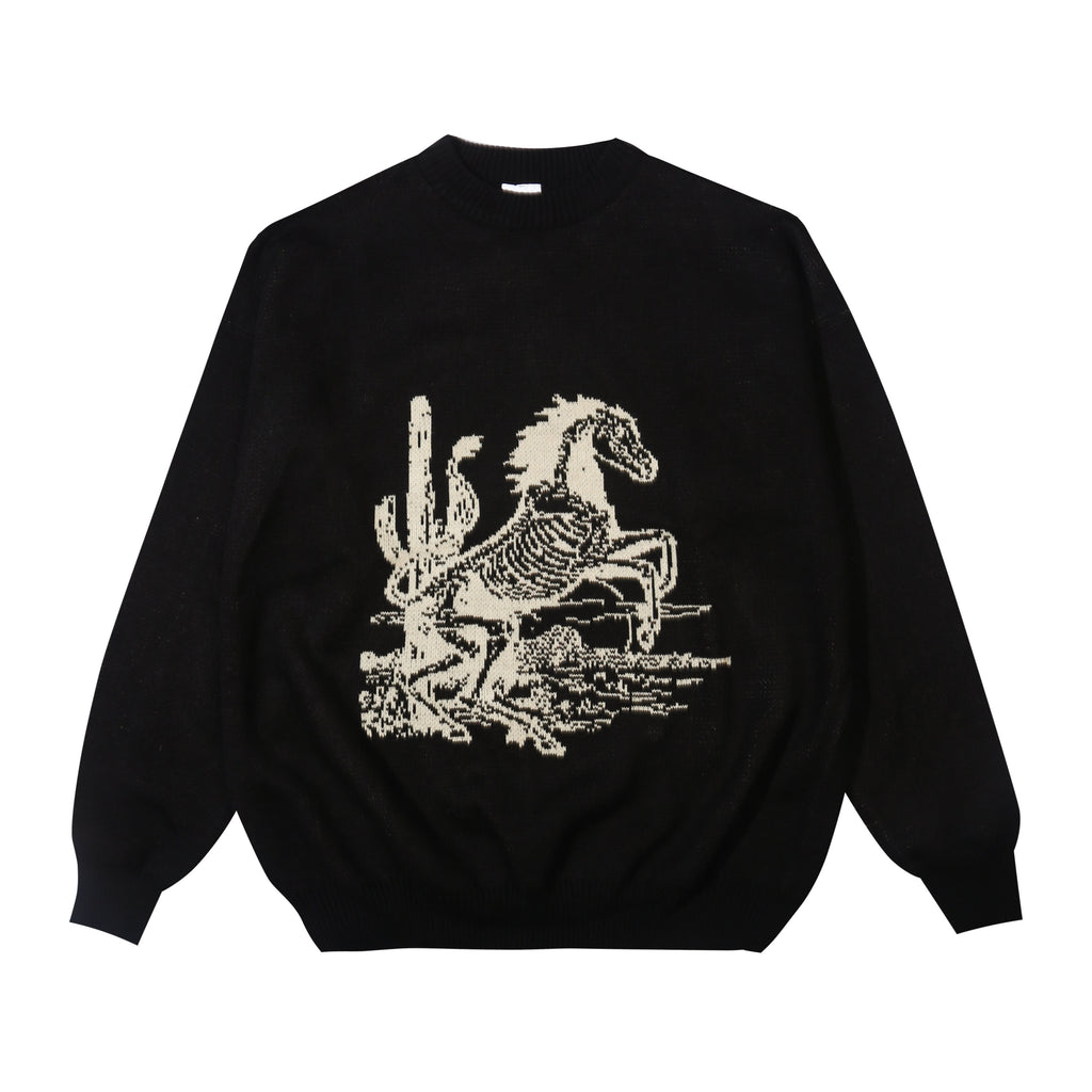 The Sigit - Horse - Sweater - Black
