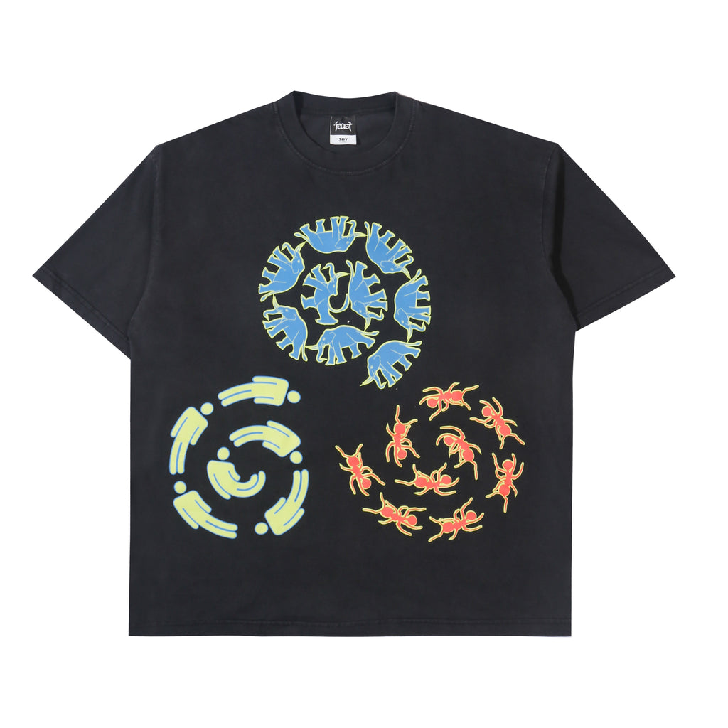 .Feast - Gajah Semut Manusia Washed - T-shirt - Black