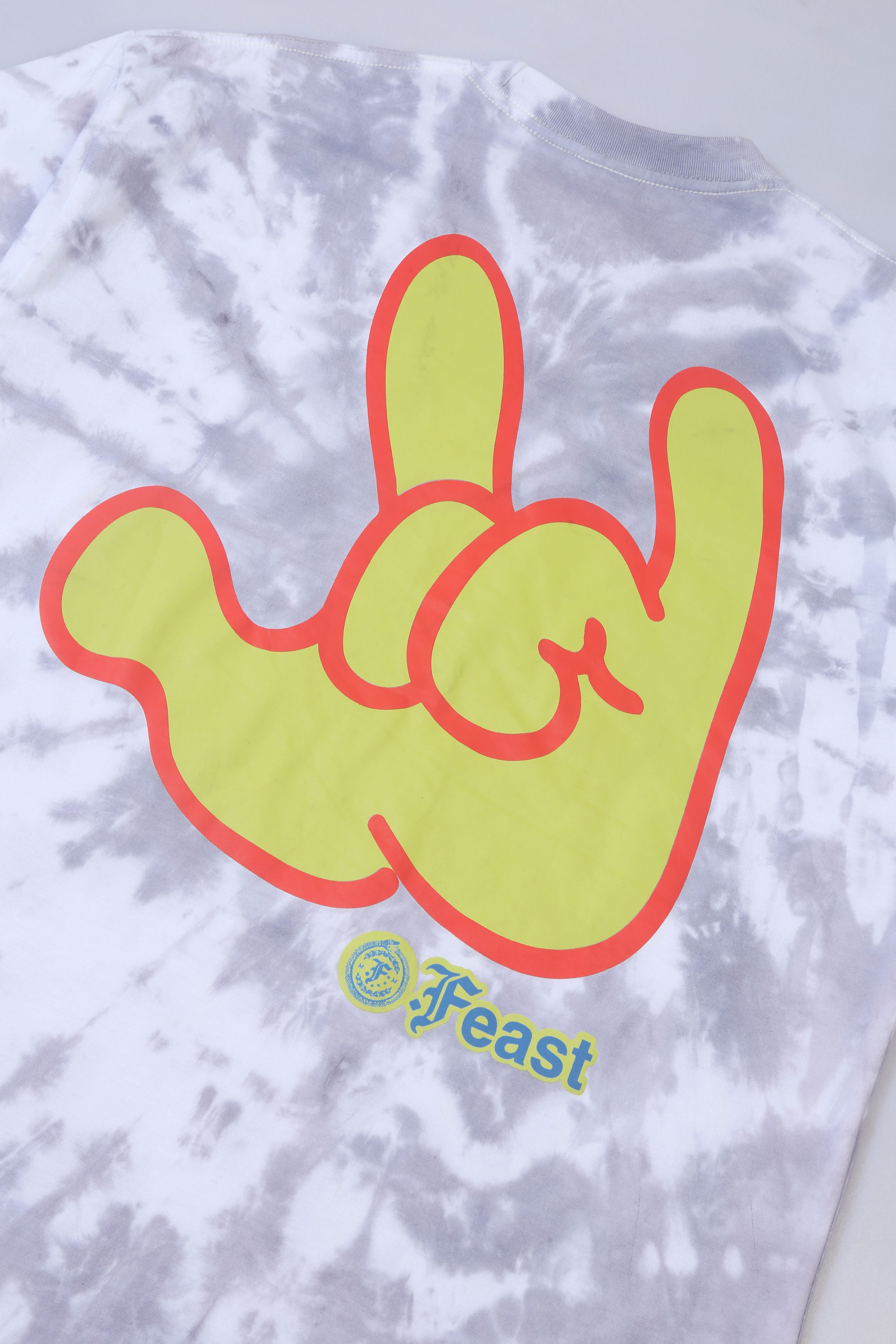 .Feast - Gajah Semut Manusia Tie Dye - T-shirt - White