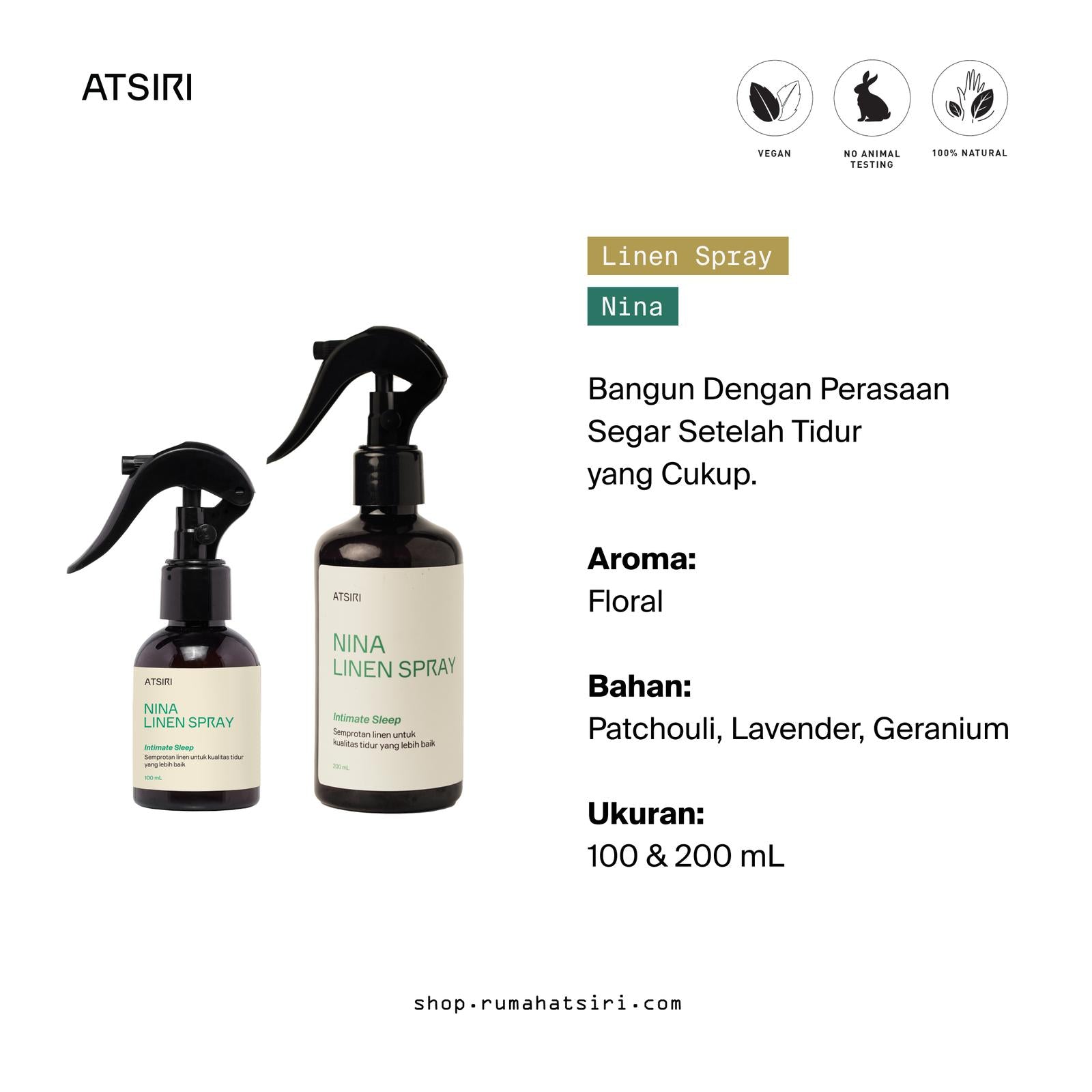 ATSIRI - Linen Spray - Nina