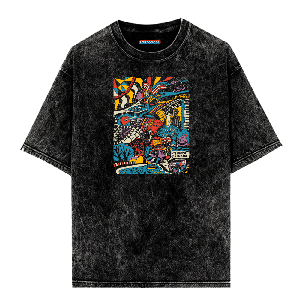 Lohagoods - Stone Washed - Free Spirit - T-Shirt