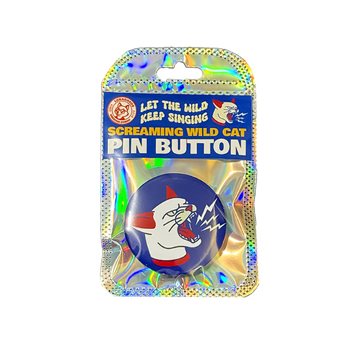 Lohagoods - Screaming Wild Cat Button Pin