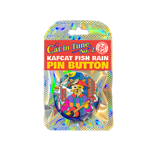 Lohagoods - Kafcat Fish Rain Button Pin