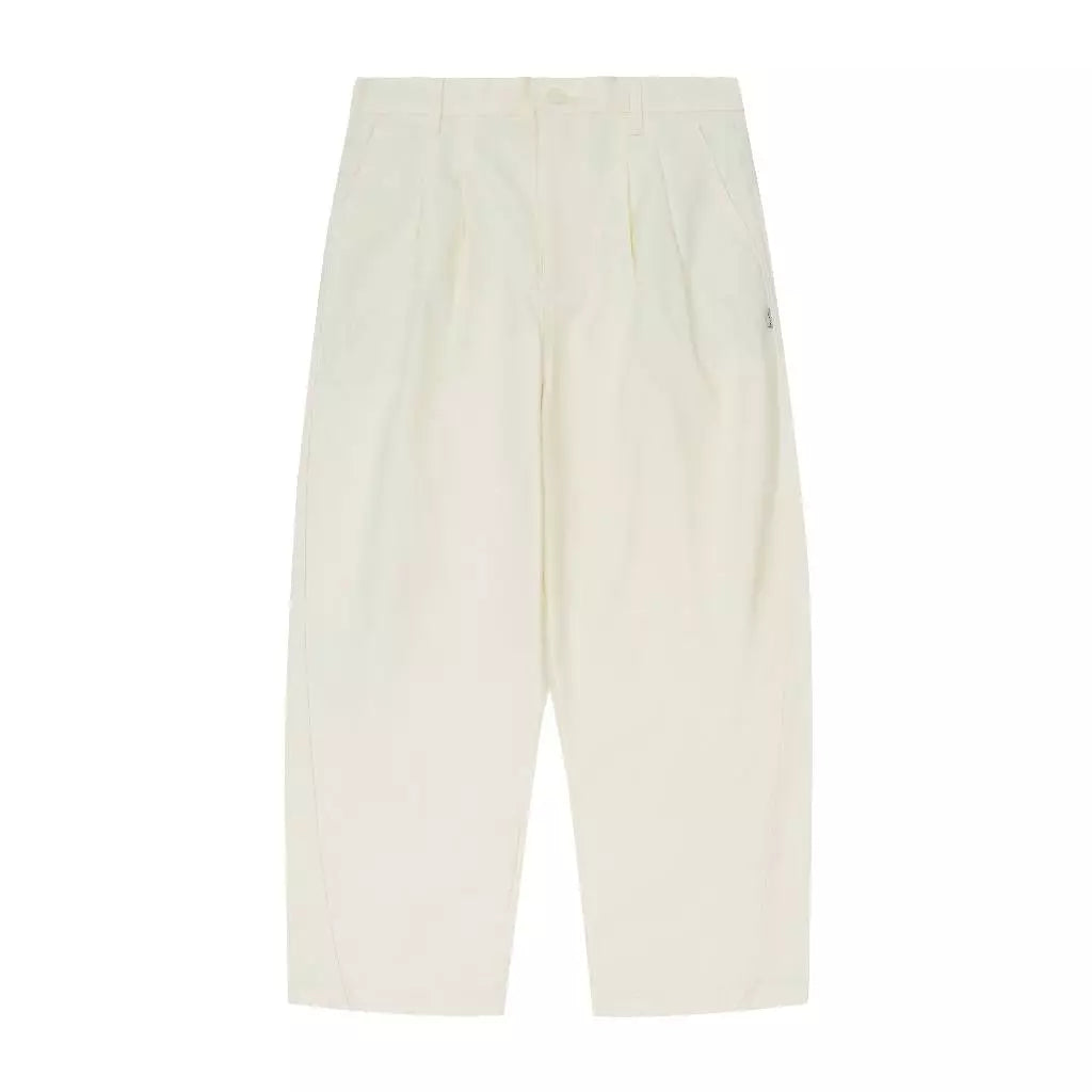 NOM - Two Tucked Barrel Pants Cream