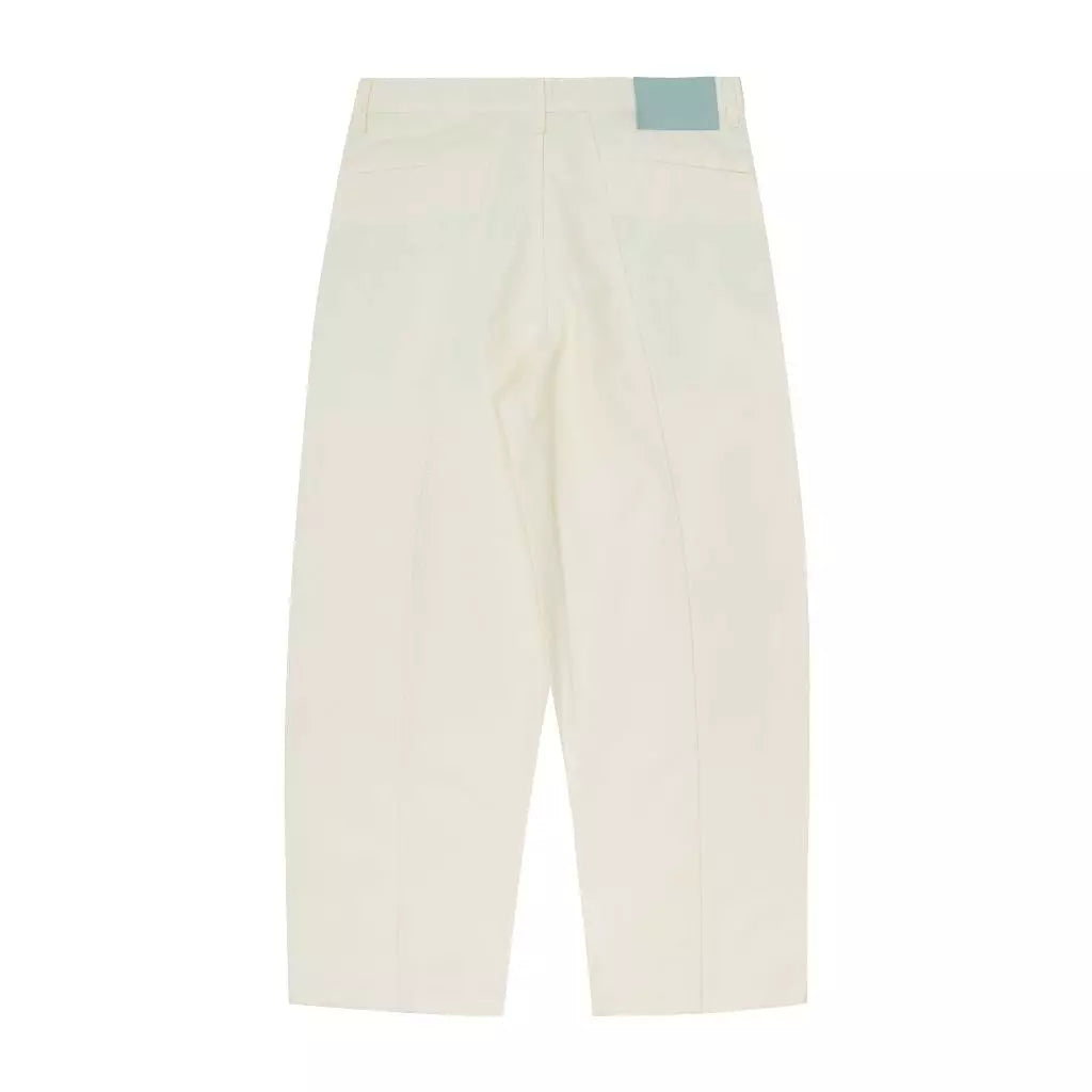 NOM - Two Tucked Barrel Pants Cream