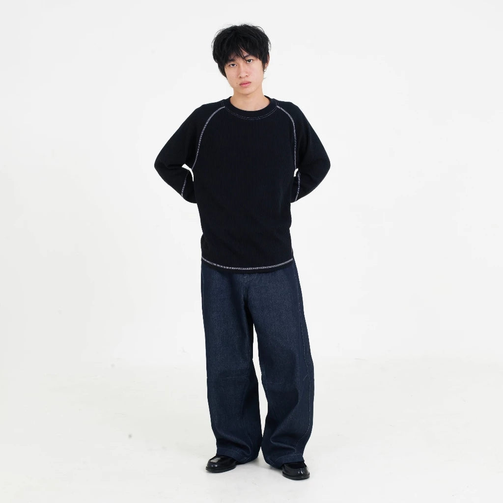 NOM - Denim Barrel Pants Blue