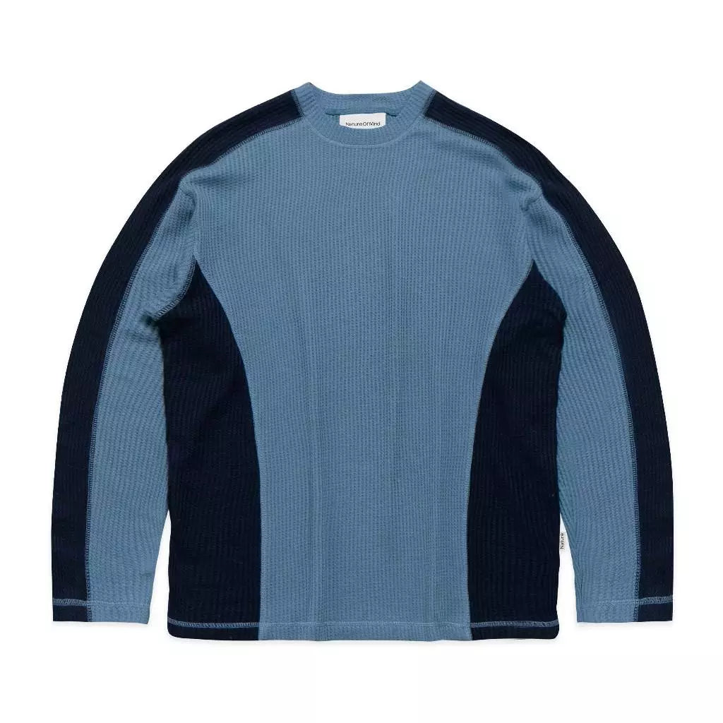NOM - Waffle Crewneck Blue