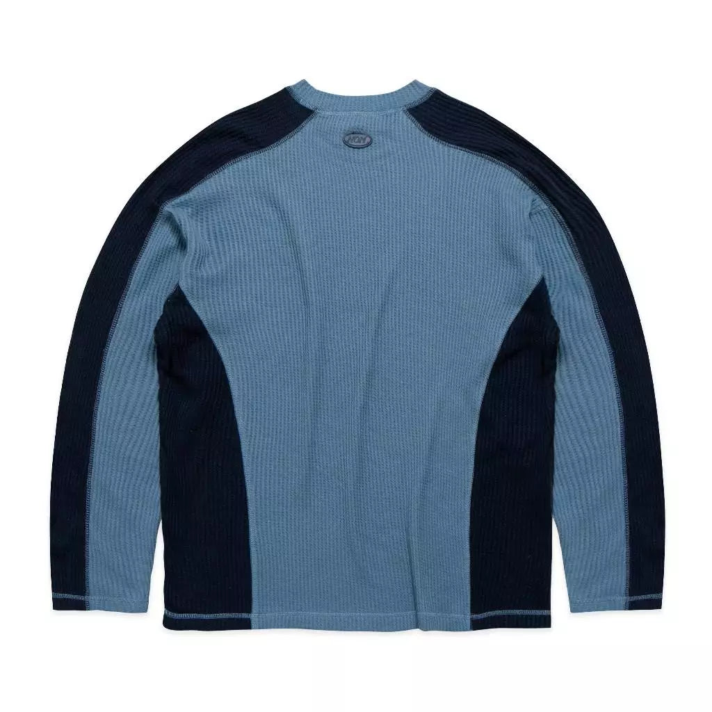 NOM - Waffle Crewneck Blue