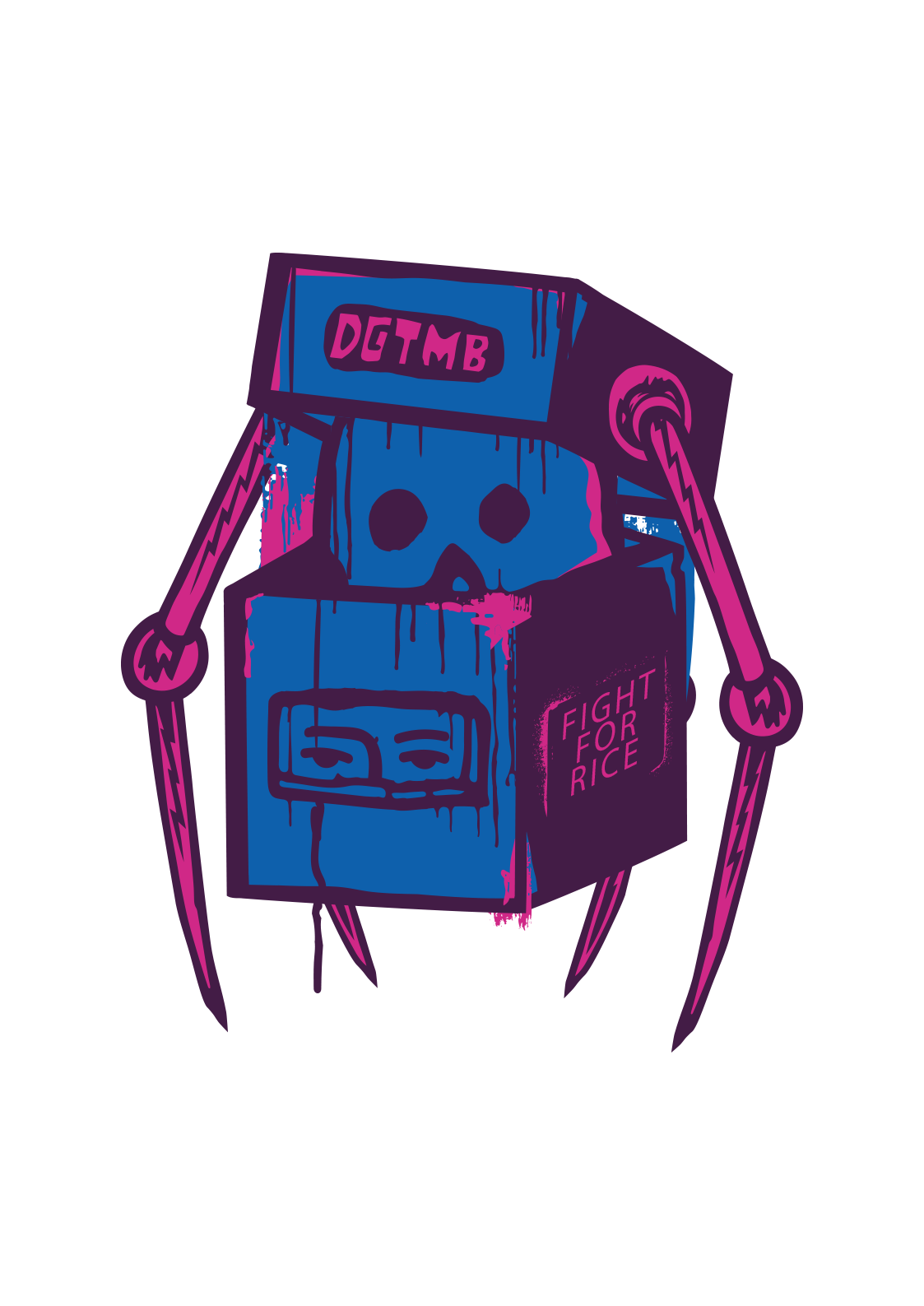 DGTMB - Fight for Rice - Longsleeve T-shirt
