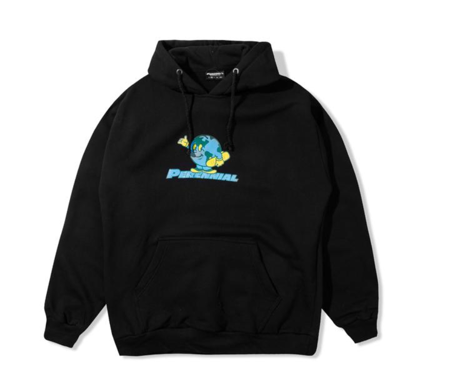 Perennial - Skate The Earth Hoodie - Black