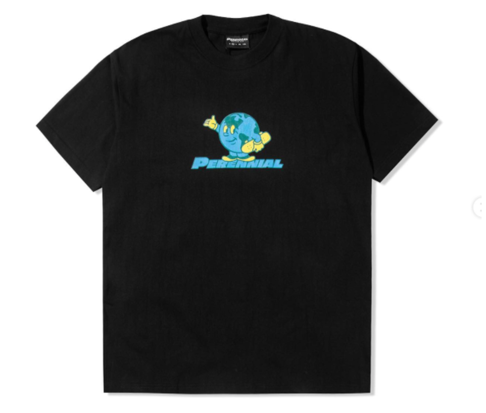 Perennial - Skate The Earth Tee - Black