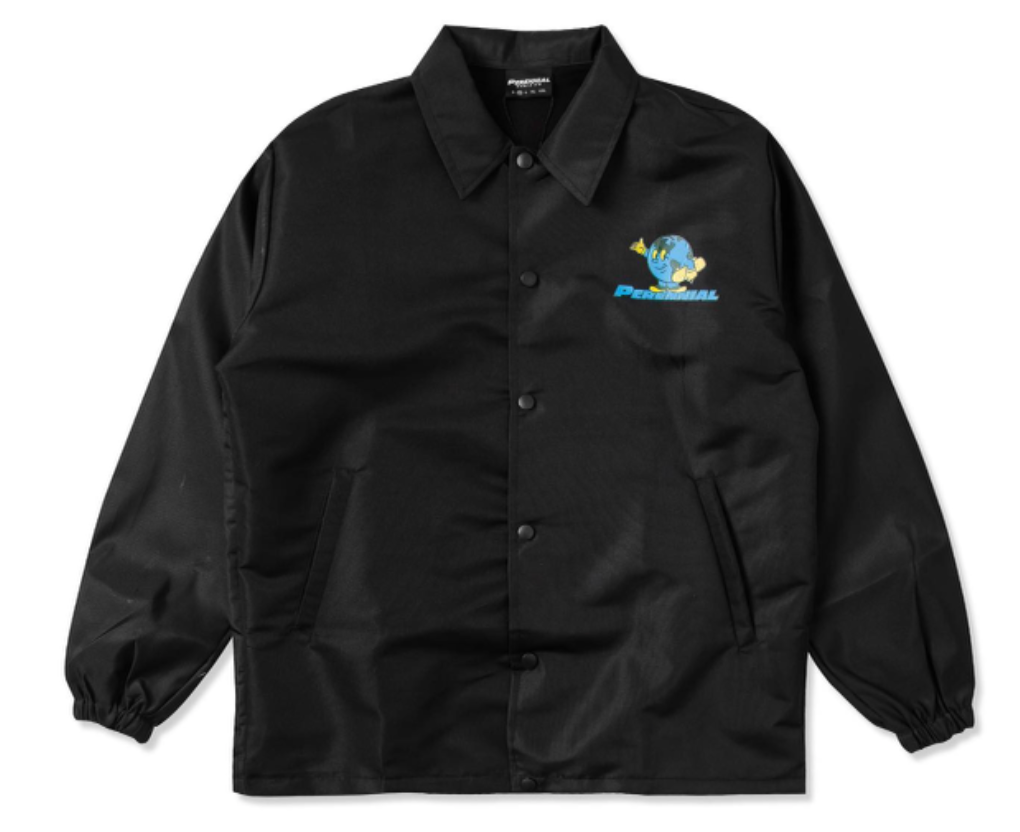 Perennial - Skate The Earth Coach Jacket - Black