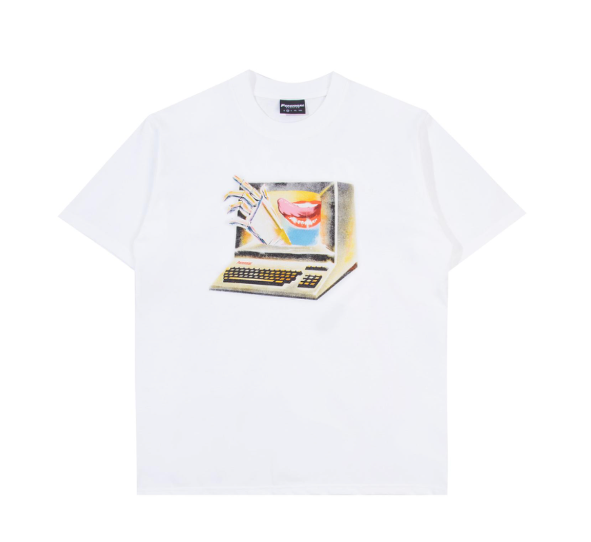Perennial - Computer Data Tshirt - White